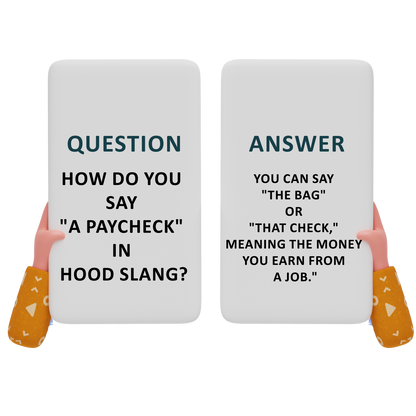 American Hood Slang Flash Cards Vol. 1™