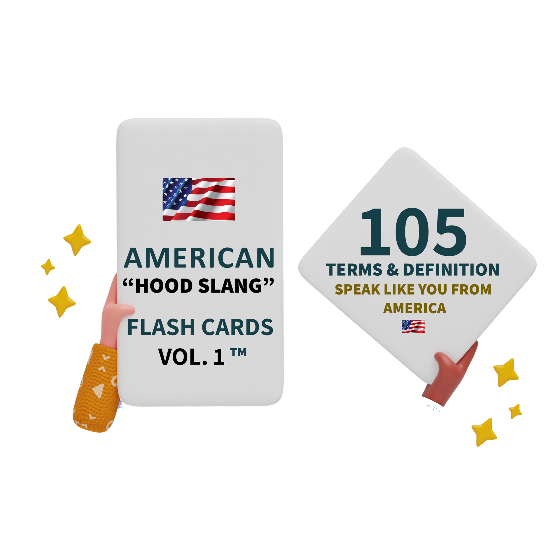 American Hood Slang Flash Cards Vol. 1™ – English With Collins